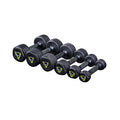 MDBuddy Weight Rubber Coated Cast Iron Black Dumbbell for Exercises