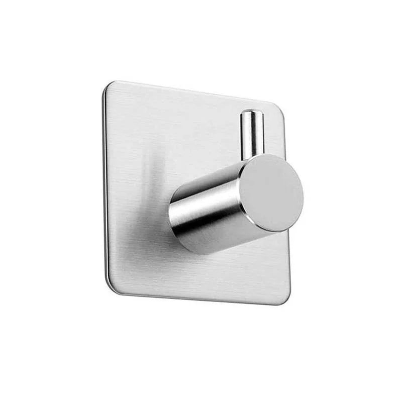 Heavy Duty Stainless Steel Self-Adhesive Hooks Waterproof Wall Hangers for Kitchen & Bathroom Flexible & for Wardrobe Tools