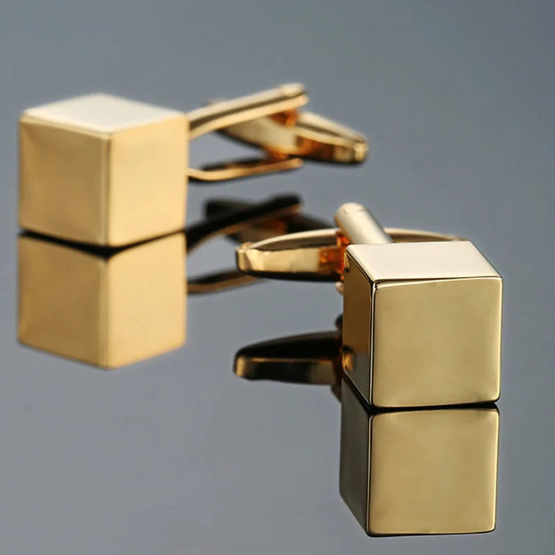 Luxury Cufflinks for Mens Gold Silver Metal Cuff Links Enamel Vintage Pattern Jewelry Buttons Party Wedding Gifts Man Cufflink