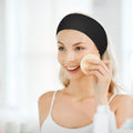 Disposable Headbands for Spa Treatments White Headbands With Hook and Loop Closure. Elastic Spa Headbands Soft Flexible Material