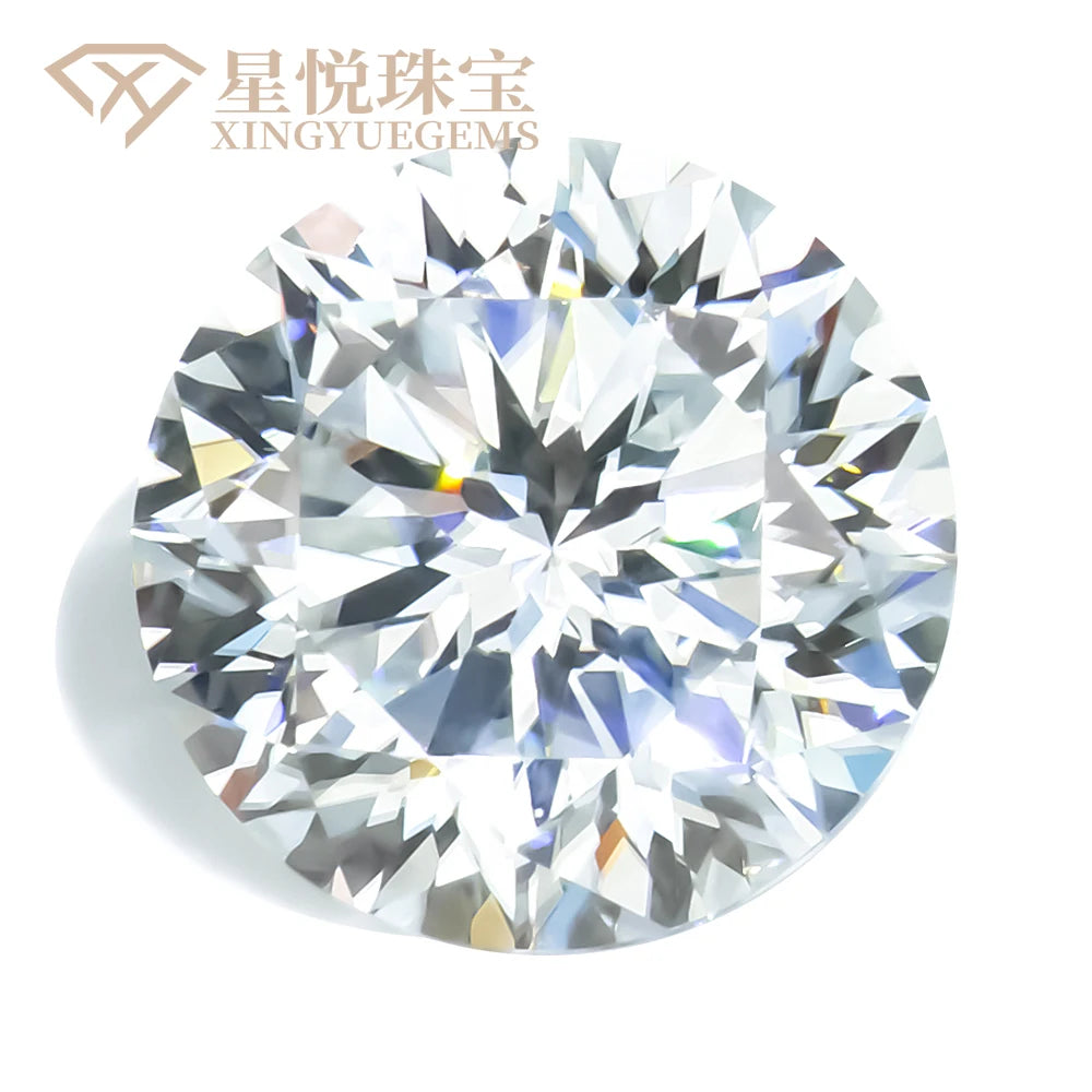 Manufacturer Promo Discount Gem Stones 3-14mm DEF GH Color Vvs1 Plum Blossom Cut Round Shape Loose Diamonds Moissanite Mossanite