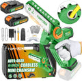 6" Inch Mini Chainsaw Cordless Electric Chainsaw with Brushed Motor Powered Chain Saw for Tree Trimming Wood Cutting