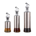 Stainless Steel Kitchen Sprayer Seasoning Container Set Metal Olive Oil Dispenser Bottle Spray Bottle for Kitchen Use