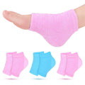 Moisturizing Heel Socks Gel Lined Fuzzy Toeless Spa Socks Adults Silicone Gel Heel Socks Cracked Foot Skin Care Pro Support