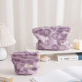 Fresh and Cute Milk Fu Fu Love Makeup Bag for Women Handbag for Lipstick and Cosmetics Storage Bag Soft