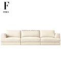 FERLY Hot Sale Modern Luxury Living Room Elegant Velvet Fabric Modular Sectional Couch 3 Seater Sectional Sofa