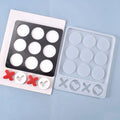 YS DIY XO Chess Game Plaster Mold Silicone Handmade Tictactoe Craft Tool Jewelry Accessories Parent-Child Interaction Game Mould