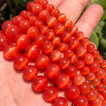 Wholesale DIY Jewelry 4/6/8/10/12MM Smooth Glass Opal Red Cats Eye Stone Beads for Loose Designs