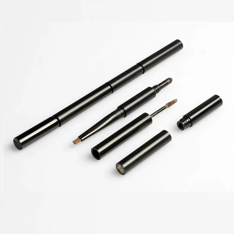 Hot Selling 3 in 1 Eyebrow Pencil No logo Makeup Factory 4 Colors Eyebrow Gel