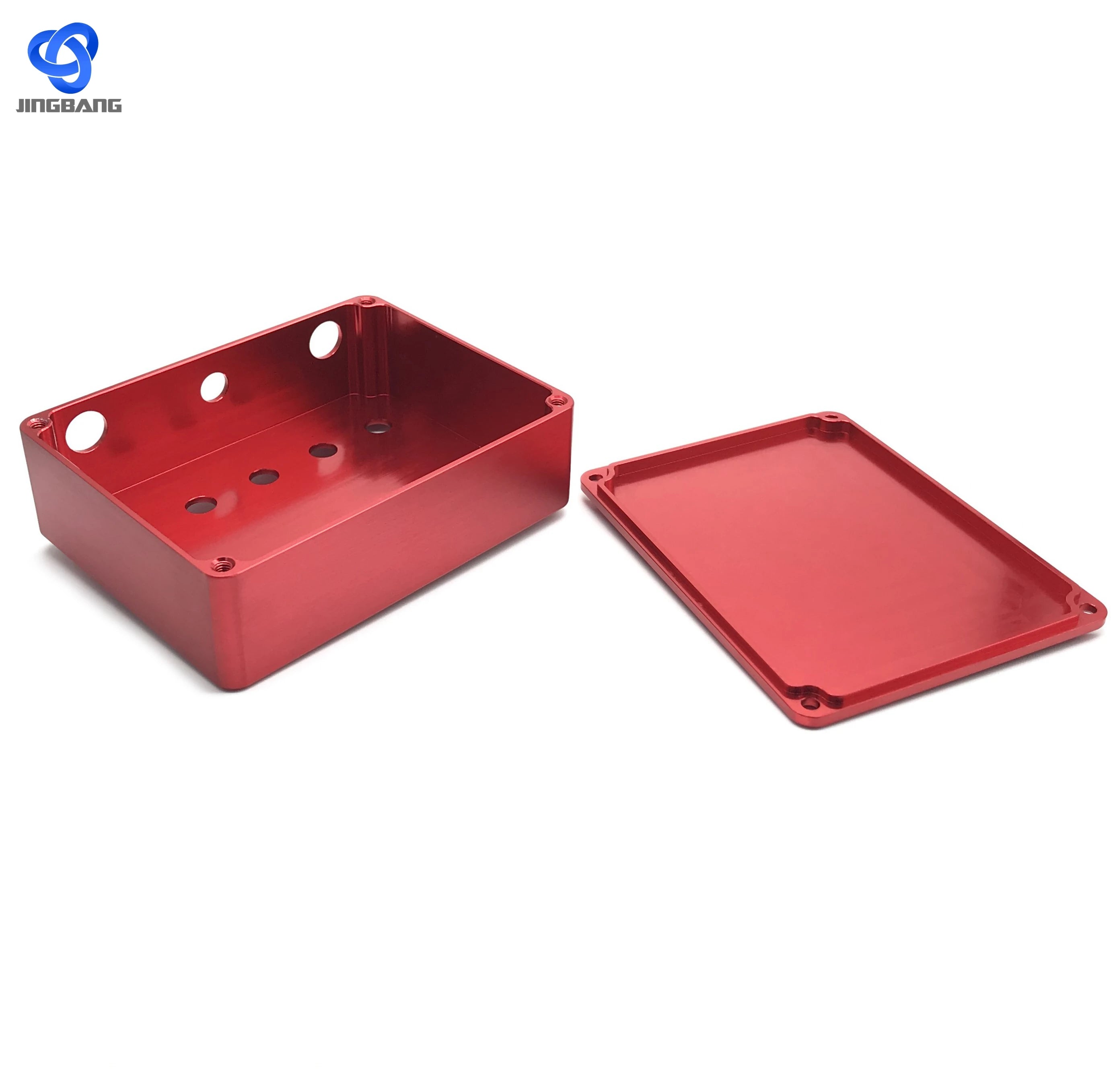 China Cnc Machining Milling Black Red 1590B Metal Stomp Box Case Enclosure Guitar Effect Pedal Aluminum case  Box