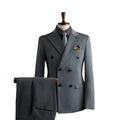 2025 Men's Luxury Formal Wear Black Slim Fit Business Suit Coat Button Fly Professional Single Breasted for Groom Wedding Suit