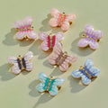Cartoon Cute Oil Drip Butterfly Stainless Steel PVD 18K Gold Plate Enamel Butterfly Pendant for Bracelet Necklace Jewelry Making