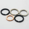 OEM & ODM Factory Custom Design Quality Brand Name Various Colorful Flat Stainless Steel Split Key Ring