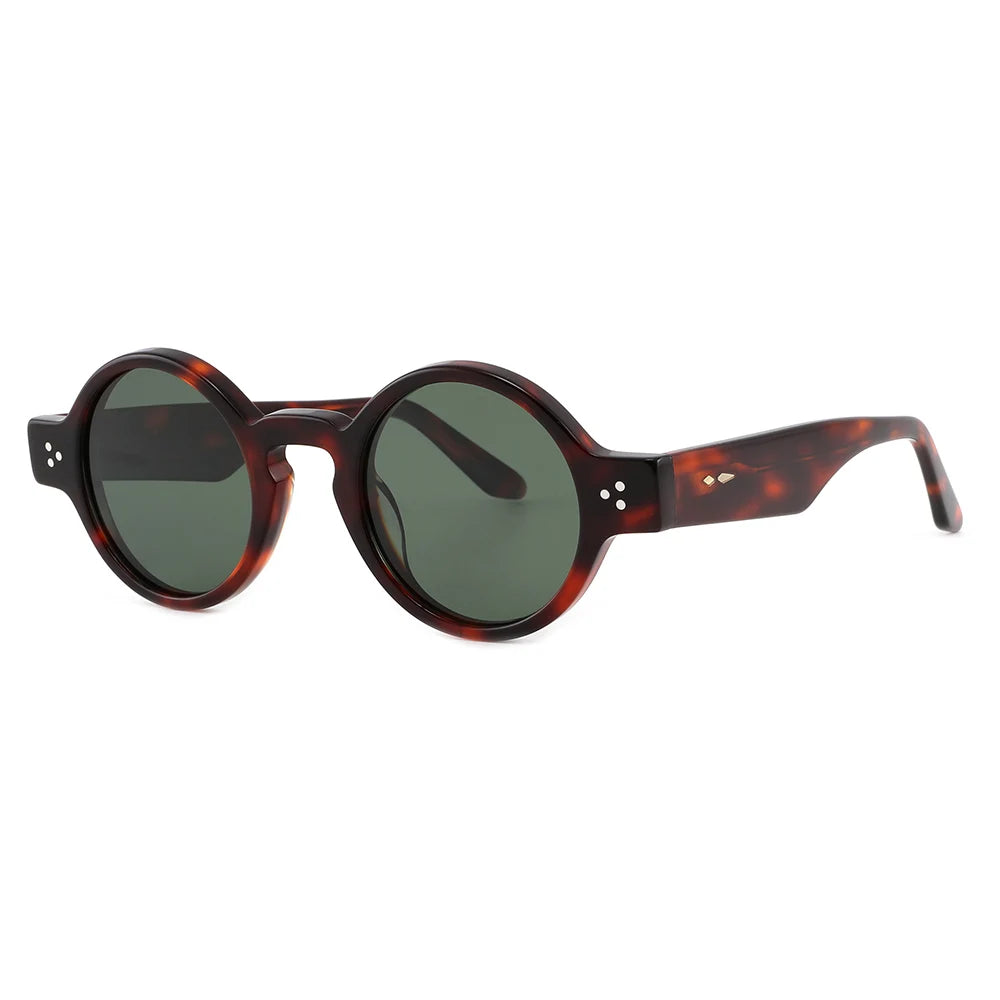 VIFF GLT6621 Wholesale Vintage Round Sun Glasses Custom Logo Acetate Sunglasses