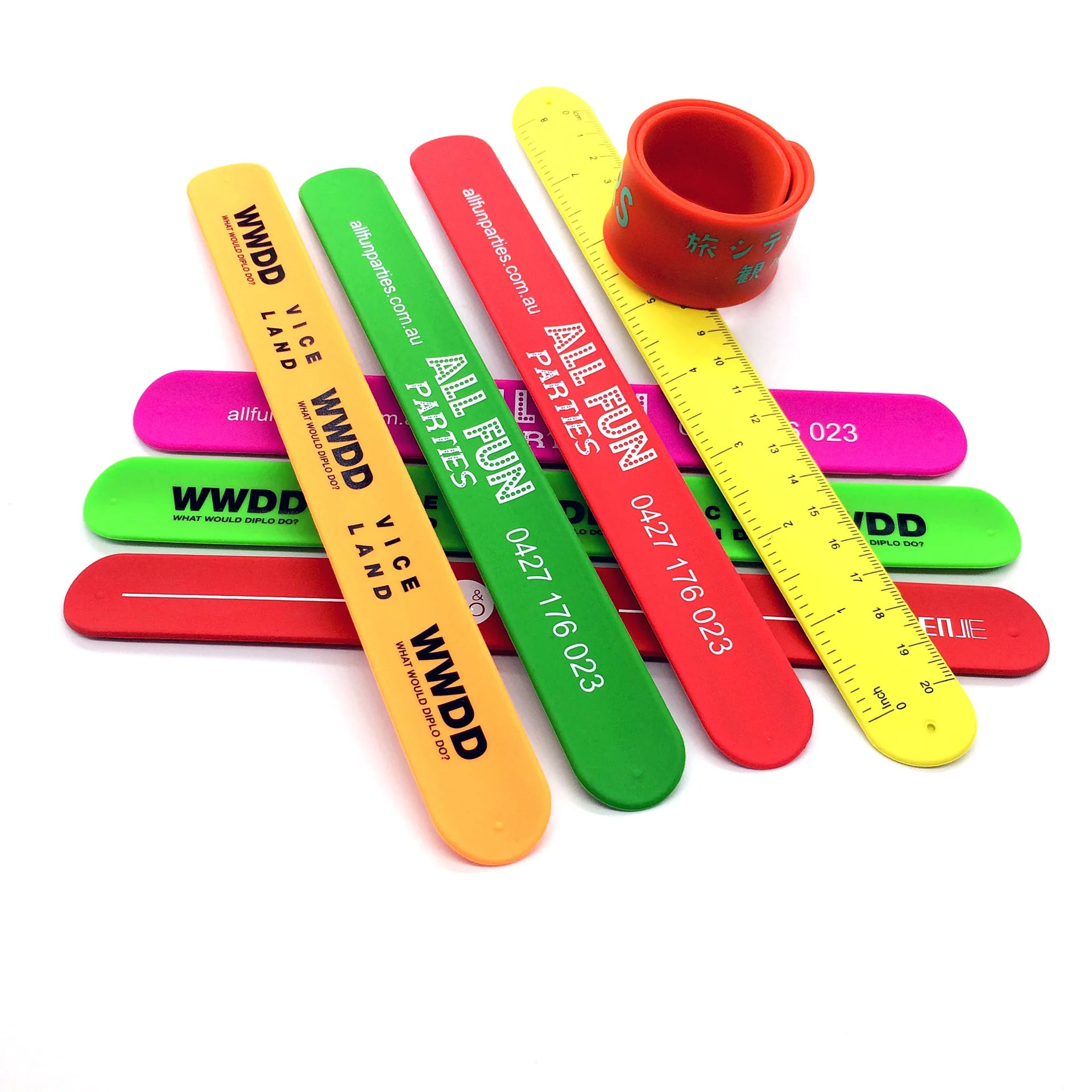 Wholesale Colorful  Slap Bracelet Manufacturer Custom Silicone Slap Bracelet Silicone Slap Band Silicone Slap Wristband