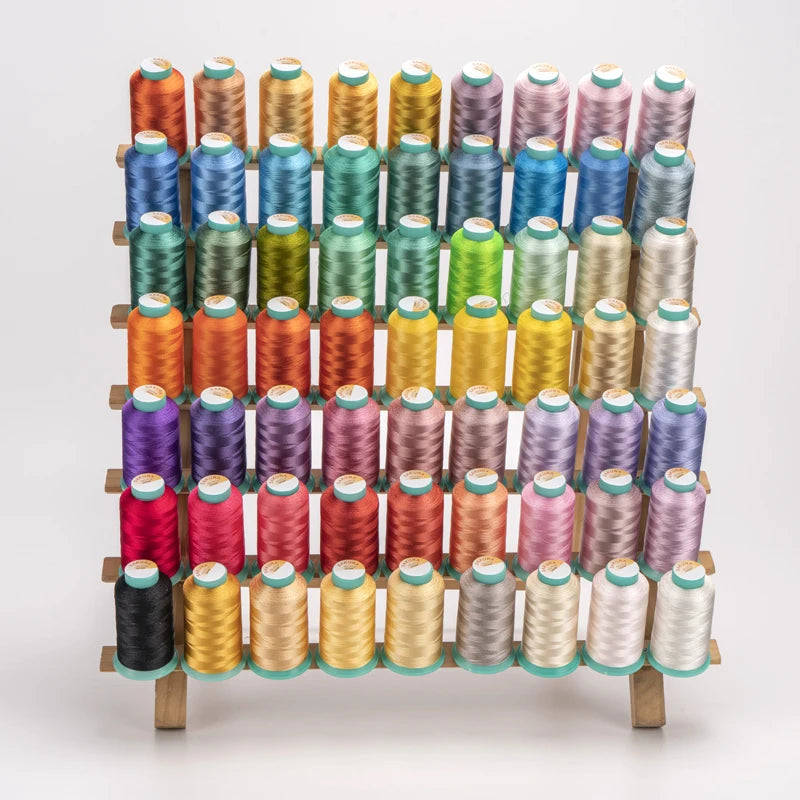 Wholesale Factory Hot Sale 800 Yards Oeko-Tex Standard 100 Certified 120D High Tenacity Dyed 100% Polyester Embroidery Thread