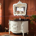 Modern Floor-standing Bathroom Vanity Cabinet with Ceramic Basin Sanitary Ware Plywood & Stainless Steel Construction