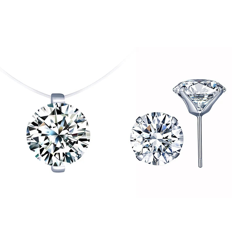 Simple Gift Wholesale Zircon 925 Silver Fashion Jewelry Jewelry Sets