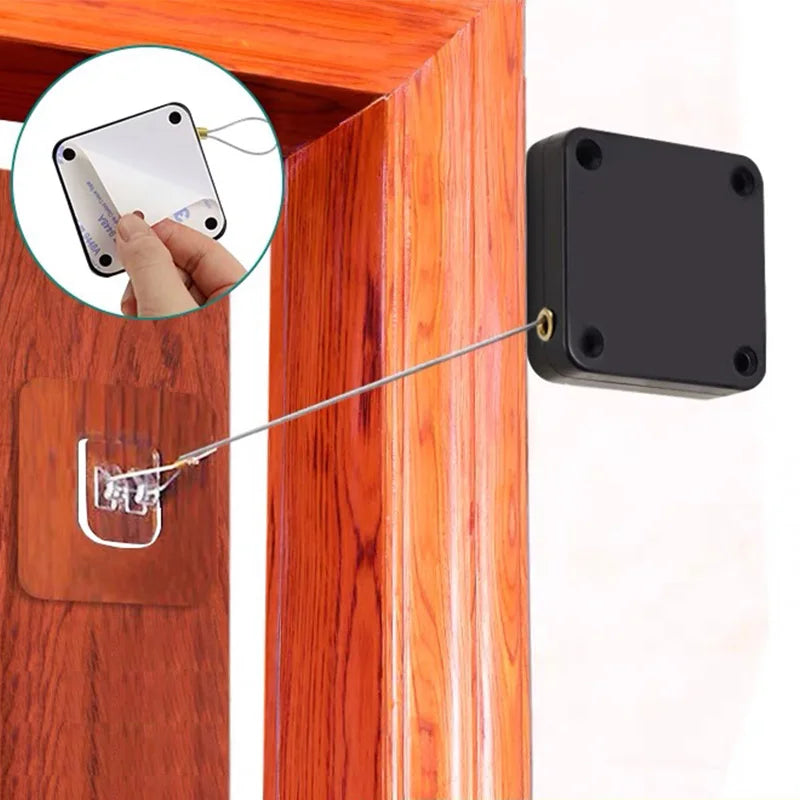 Automatic Punch Free Door Closer Silent Door Closer Cabinet Double Plastic Magnetic Catcher Door Closer