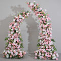 GJ-HOA04 Wholesale Artificial Silk Flower Horn Arch Wedding Artificial Flower Horn Arch Set Flower Arch for Party Wedding