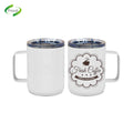 Prosub 12oz Sublimation Blanks Tumbler Cups Stainless Steel Insulated Print Photo Coffee Camp Mug With Handle