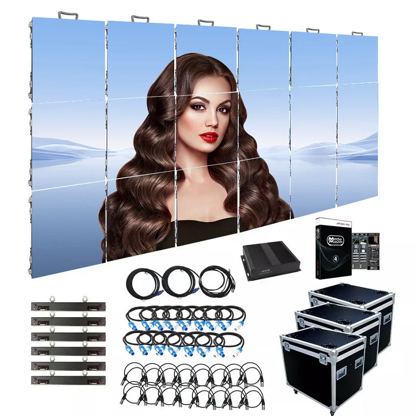 Turnkey LED Screen Display Panel CE FCC ROHS IP65 P1.9 P2.6 P2.9 P3.9 500*500mm LED Display Screen LED Video Wall