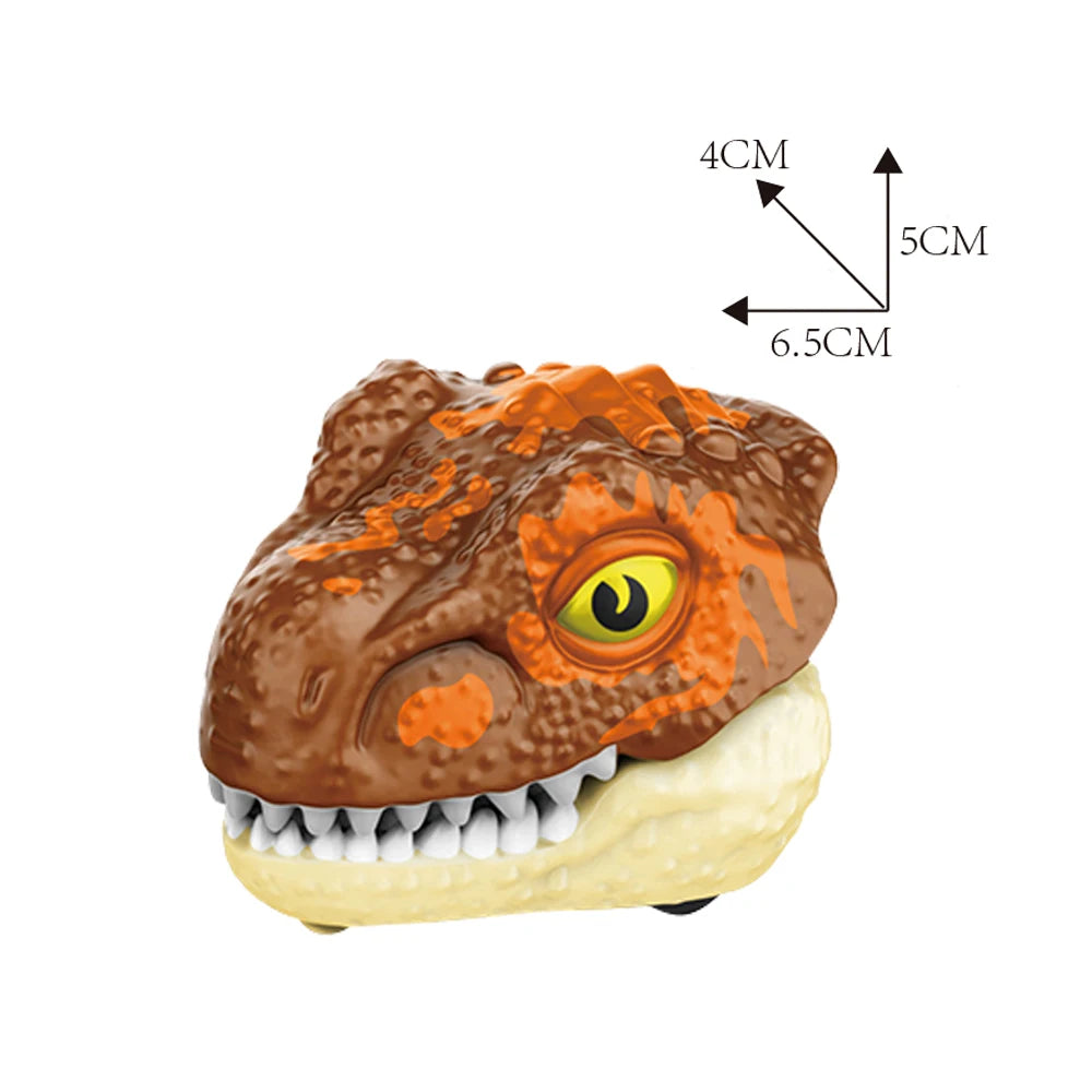 JinYing OEM ODM Display Box Plastic 16pcs 8 Style Mix Pull Back Finger Bite Dinosaur Egg Toy