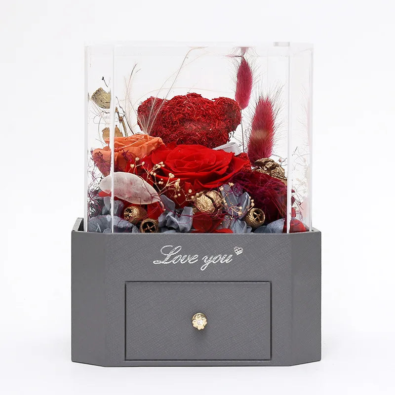 AYOYO OEM Preserved Roses Valentine's Day Gift Birthday Gift Rose Eternal Flower Gift Box