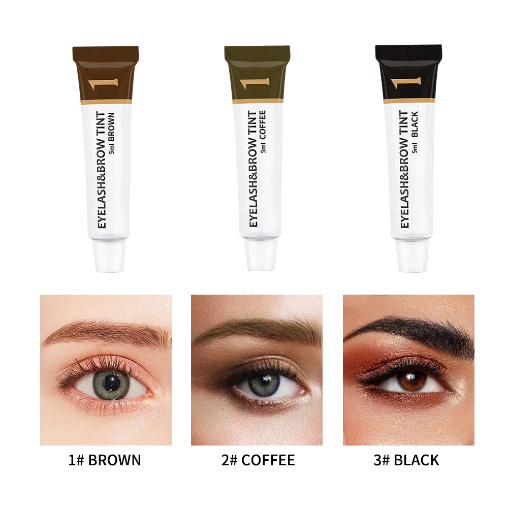 Lash Dye Gel Brow Tinting with Private Label Eyelash Iconsign Lash Dye Brow Tint Set 3 Colors New Package