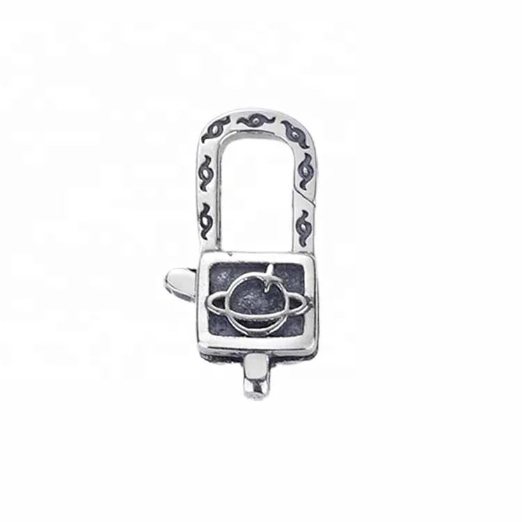 Oxidized Sterling Silver the Planet Star Space Snap Clasps Lobster Findings Clasp Lock for DIY Designer