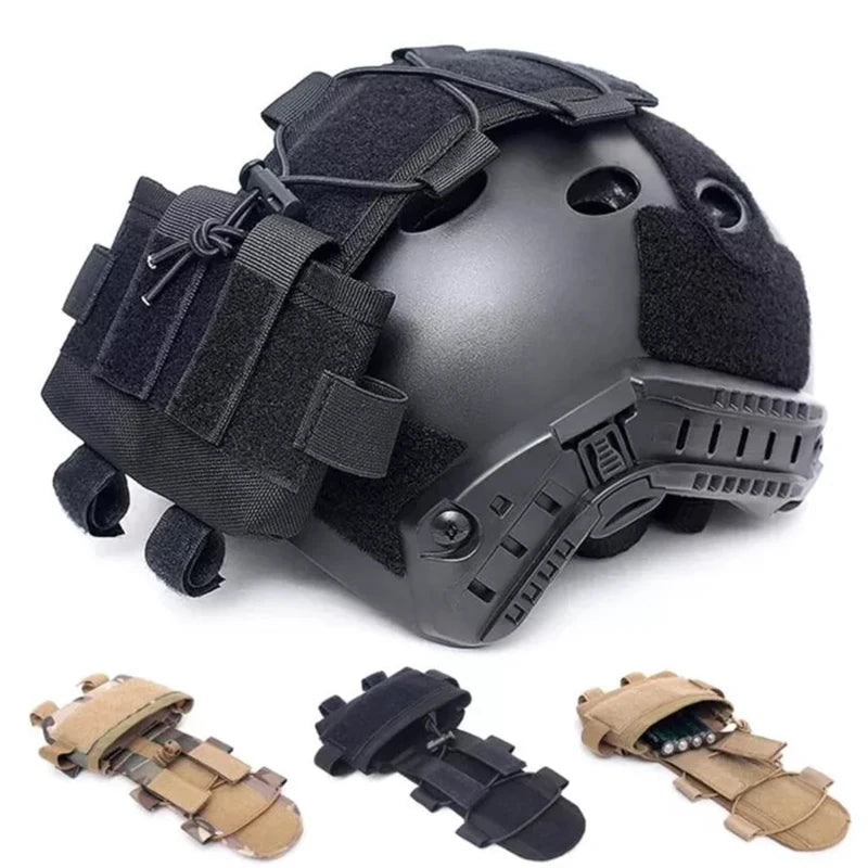 Tactical Helmet Battery Pouch MK2 Nylon 6X Security Balance Bag for Hunting Outdoor Sports
