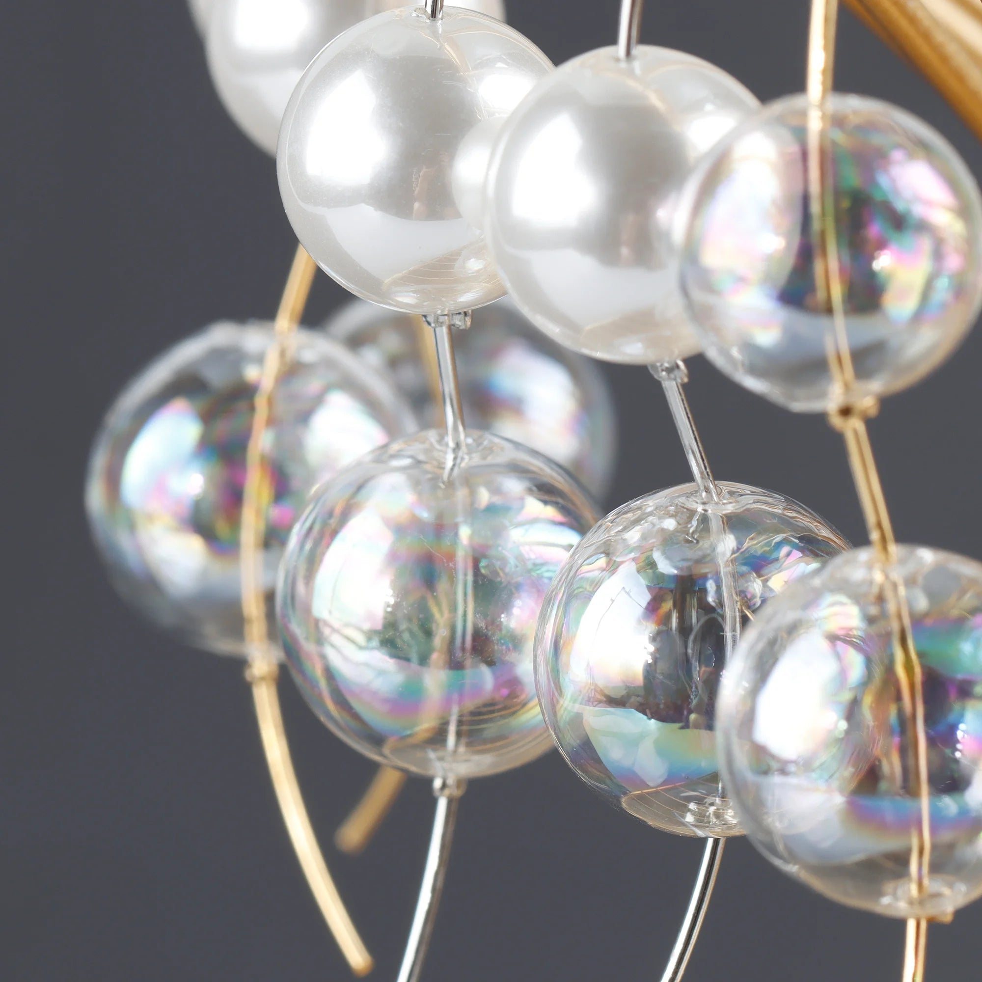 M1074 6pcs/Lot 18K Gold Rhodium Plated Handmade Glass Beads DIY Charms Jewelry Findings Bag
