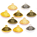 5 Colors Alloy Metal Devil Eye Pendant Charms for Jewelry Making Diy Handmade Jewelry 15*12mm I1108