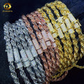 Fashion Hip Hop 6mm 925 Sterling Silver Necklace With Moissanite Clasp Iced Out Rope Chains for Men&women