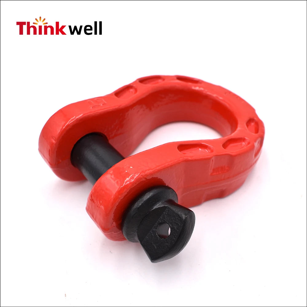 Chinese Manufacturer Can Be Customized 8 Ton Black Painted Forged Winch Shackle