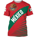 Fitspi Mexican Shirts Short Sleeves Summer Mexico T Shirt Unisex 3d Shirts Wholesale