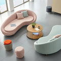 Minimalist Design Upholstery Fabric Half Round Circle Sofa Curved Sofa Couch Living Room