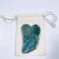 Huiying Best Price Guasha Facial Board Moss Agate Spiky Square Gua Sha Tools With Custom Logo For Lover's Gift