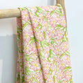 Spring Summer Fresh Small Flowers Fancy Style Floral Skirt Digital Print Women Kids Dress 100% Cotton Fabric