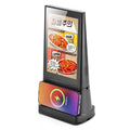 Battery Powered Double Screen Table Stand Digital Table Talker Tent Advertisement Menu Display for Bar Restaurant Coffee Salon