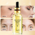 Wholesale Private Label 100% Pure Hyaluronic Acid Serum Skin Care Oem 24 K Gold Whitening Natural Organic Face Serum 100ML