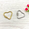 ZZCP008  Stainless Steel Screw Clasp for Jewelry Making Heart-shaped Necklace  Clasps Jewelry Connects Findings