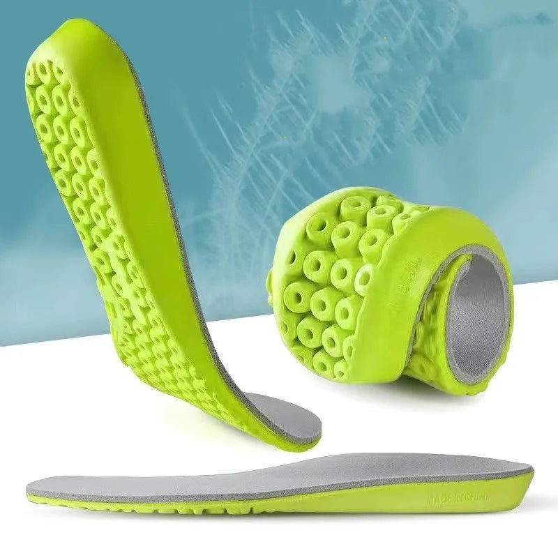 High Running Athletic Super Soft Running Insoles Cuttable PU Foam Plantar Fasciitis Strong  Sports Insoles