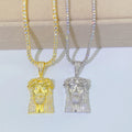 Zuanfa Factory Direct 925 Silver Jesus Head Hiphop Custom Moissanite Pendant Pave Diamond Stone Pendants