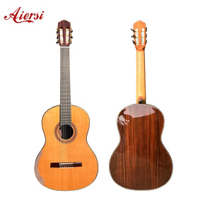 Aiersi Brand Handmade Master Grade Lattice Bracing Smallman Classical Guitar with Violin Arch Back