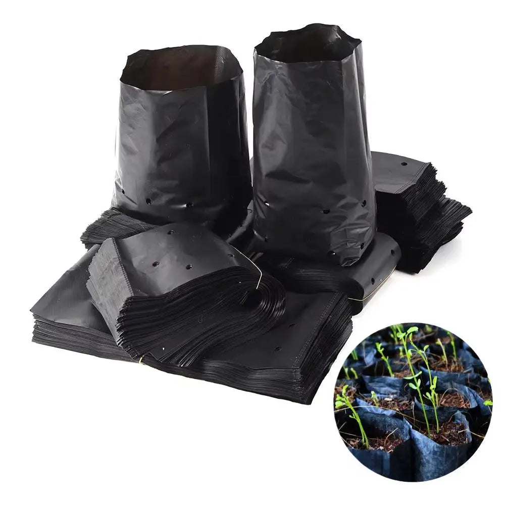 UV Stabilized PE Plant Sapling Seedling Bags Custom Breathable Poly Nursery Grow Bag for Agricultural Farming