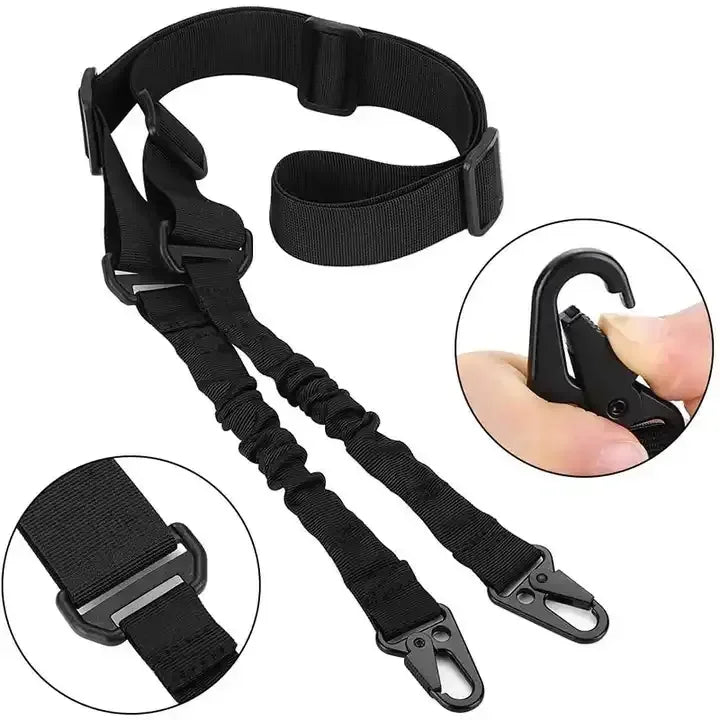 Two Points Sling Tactical Gun Sling with Length Adjuster 2 Point Sling for Outdoor Accessories