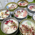 New Arrived Crystal Gravel Stone Valentine's Day Yoga Vintage Soy Scented Candles for Healing