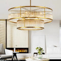 Zhongshan Customizable Golden Modern Living Room Chandelier Lamp Creative Crystal Pendant Lighting for Hotel Villa