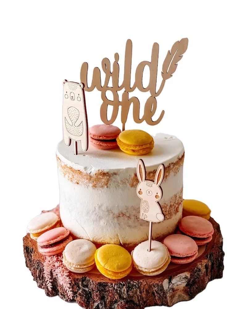 Custom Cake Topper Wooden Cake Toppers Wholesale for Cake Decoration